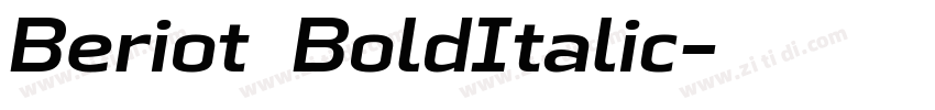 Beriot BoldItalic字体转换